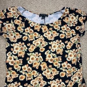 Patterned Sunflower Shirt